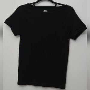 🥊NEW French Laundry Classic Black Short Sleeve Top